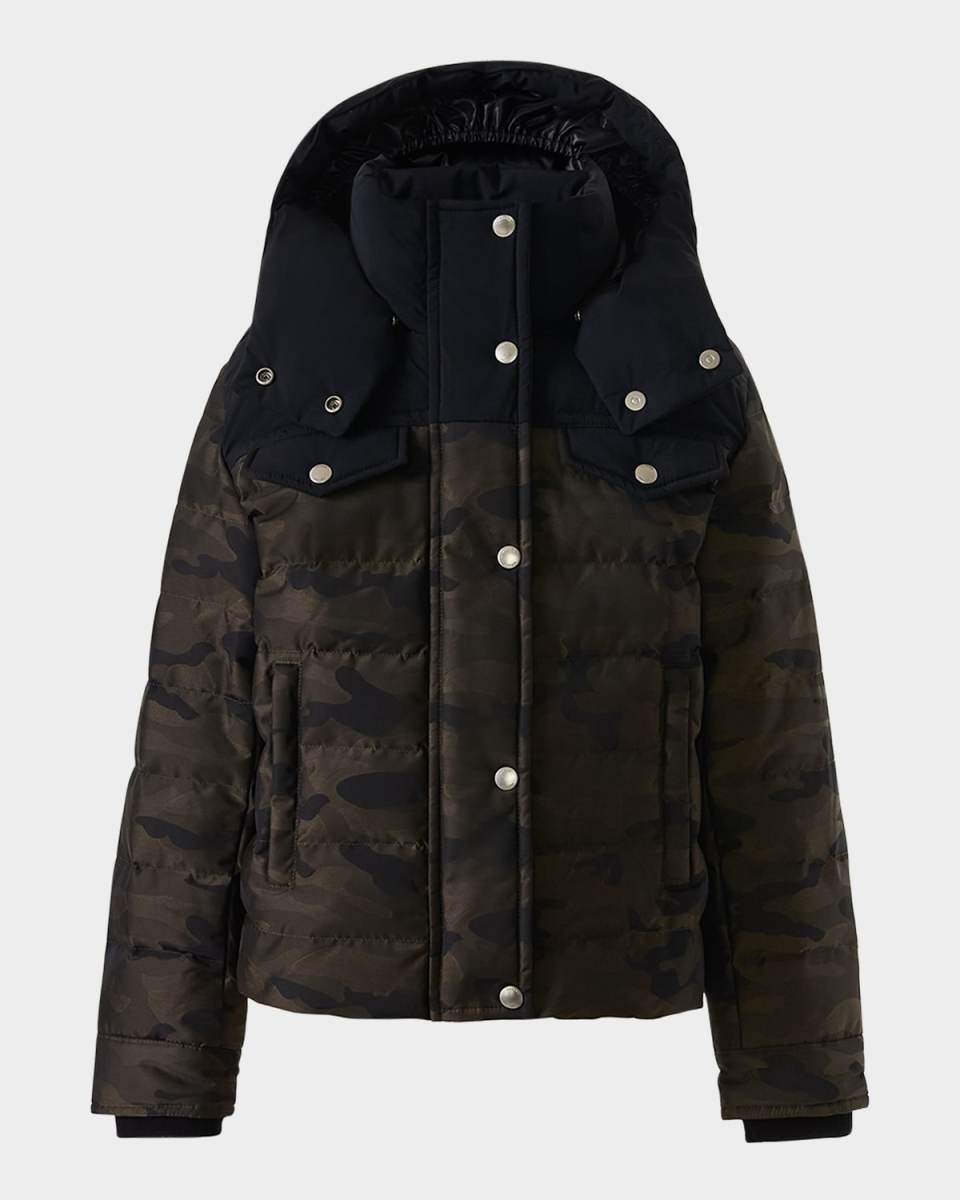 Kid's Adriel Camo Puffer Jacket, Size 8-14